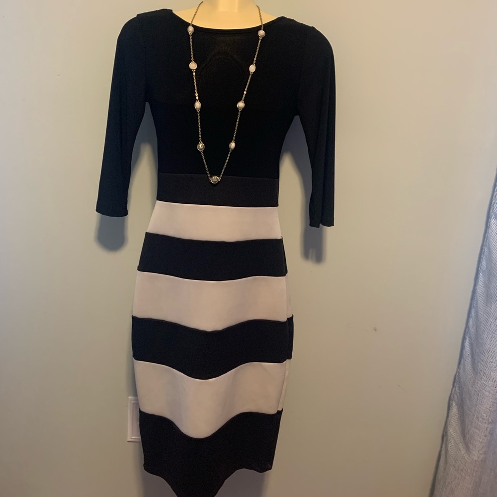 Women’s Black and Tan stylish dress